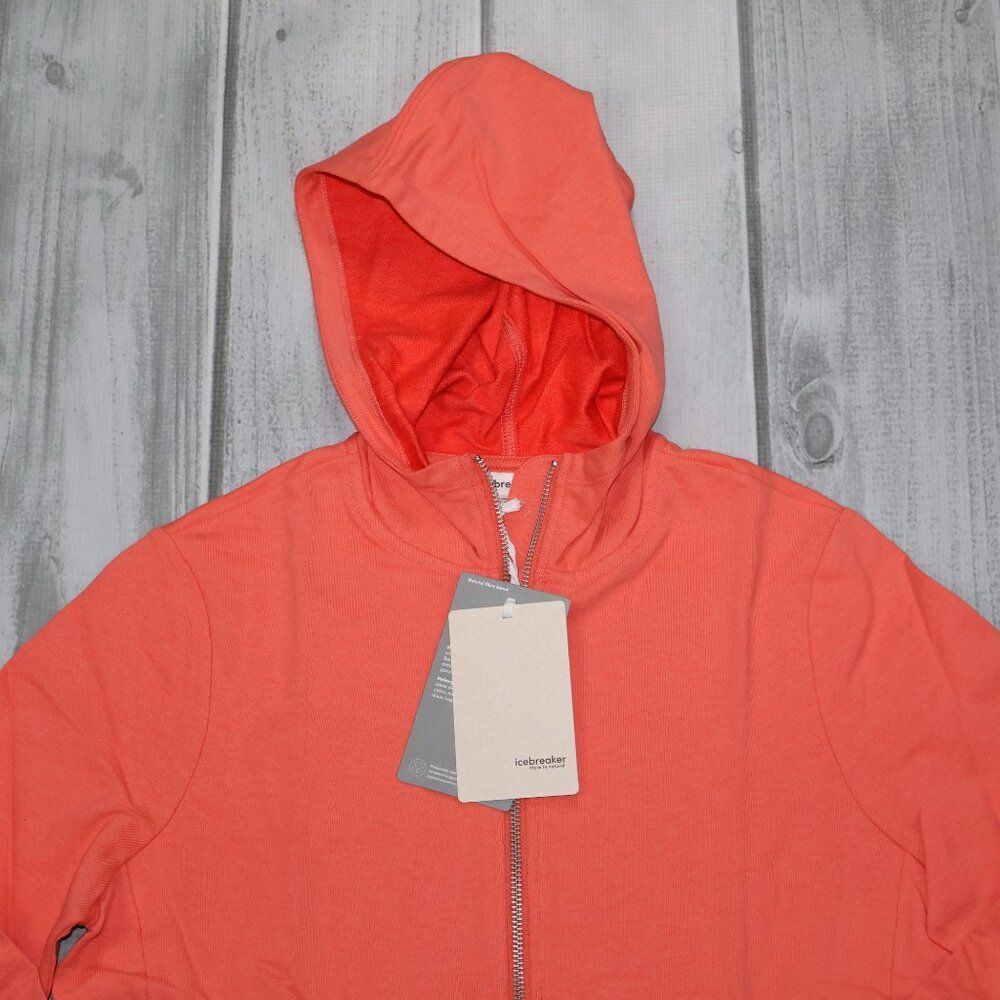 NEW Icebreaker Women's Central Classic Long Sleeve Zip Hoodie - Picture 2 of 9